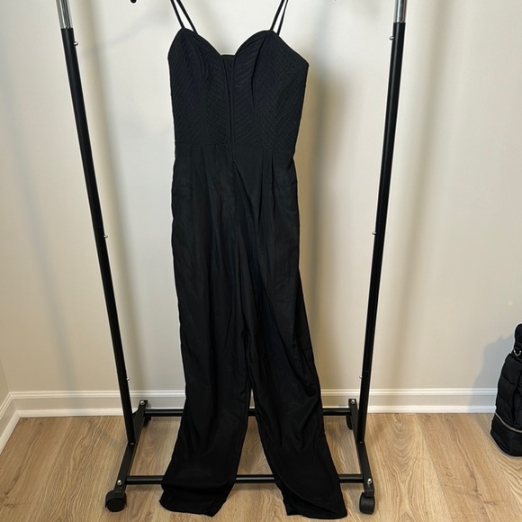 Xhiliration Black Strapless Party Pant Jumpsuit Size Small - Picture 1 of 8